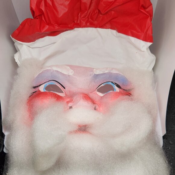 Vintage Santa Claus Disguise Mask with Box Scary Santa Face - Picture 2 of 14